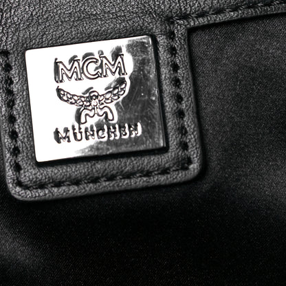 MCM Calfskin Medium Studded Backpack Black 5 of 13
