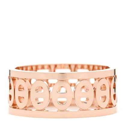Hermes 18K Rose Gold PM Chaine d'Ancre Divine Ring 53 6.25 1 of 4