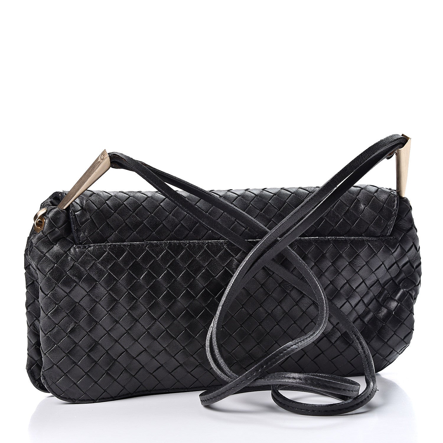 Bottega Veneta Nappa Intrecciato Crossbody Black 2 of 12