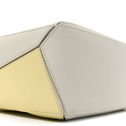 Loewe X ALBERS Nappa Calfskin Small Puzzle Bag Pale Grey Light Citrine 8 of 10