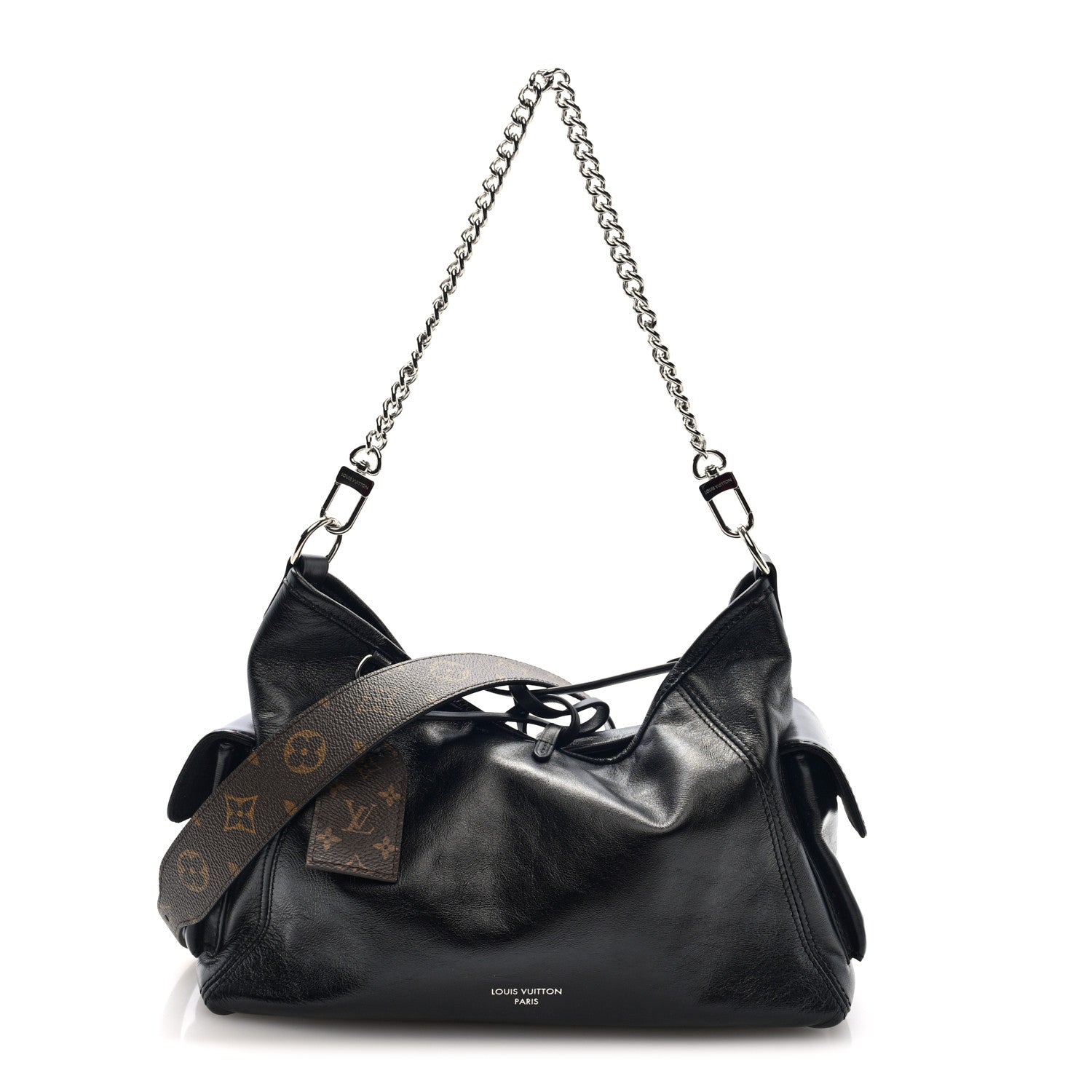 Louis Vuitton Lambskin CarryAll Cargo Vibe PM Black 1 of 9