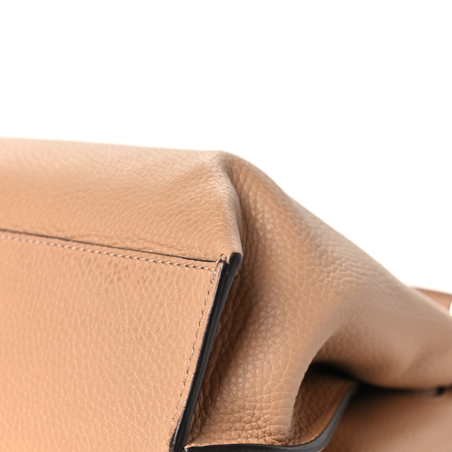 Cellarius Calfskin Small Bamboo Daily Top Handle Bag Camelia