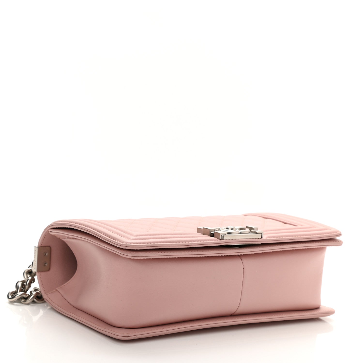 Chanel Calfskin Quilted Medium Boy Flap Light Pink 4 of 11