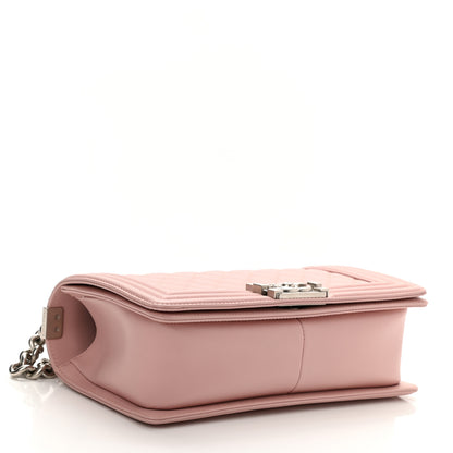 Chanel Calfskin Quilted Medium Boy Flap Light Pink 4 of 11
