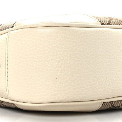 Gucci Monogram Dollar Calfskin Mini Bree Messenger Bag Beige Ebony Avoire 8 of 9
