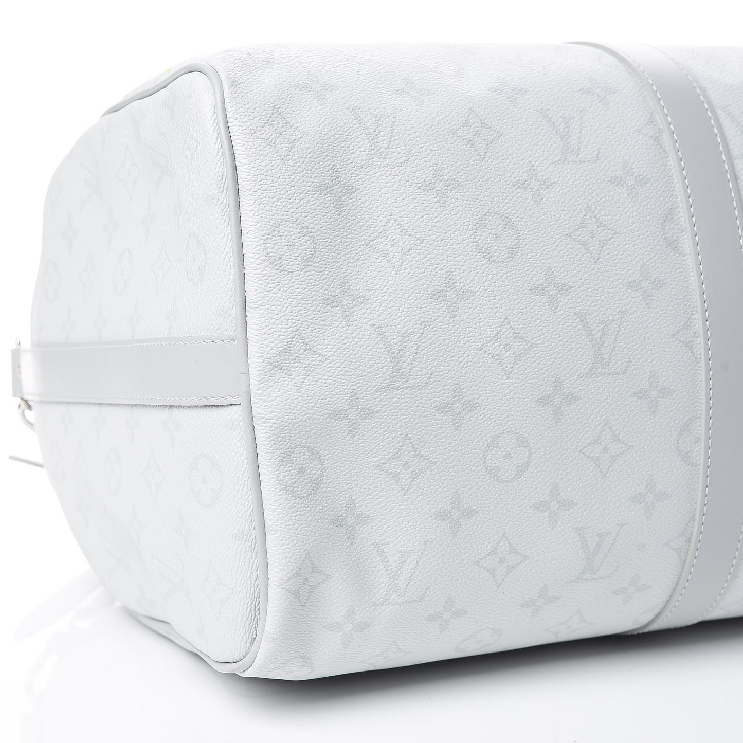 Monogram Logo Keepall Bandouliere 50 White