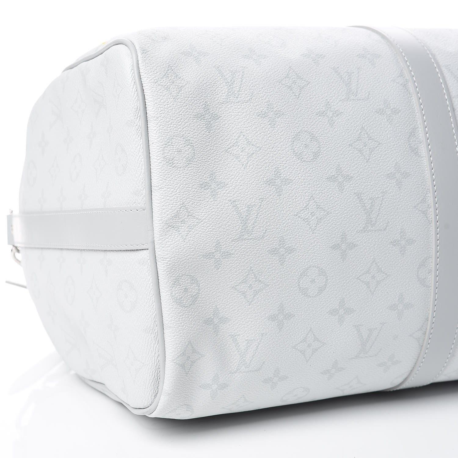 Louis Vuitton Monogram Logo Keepall Bandouliere 50 White 8 of 19