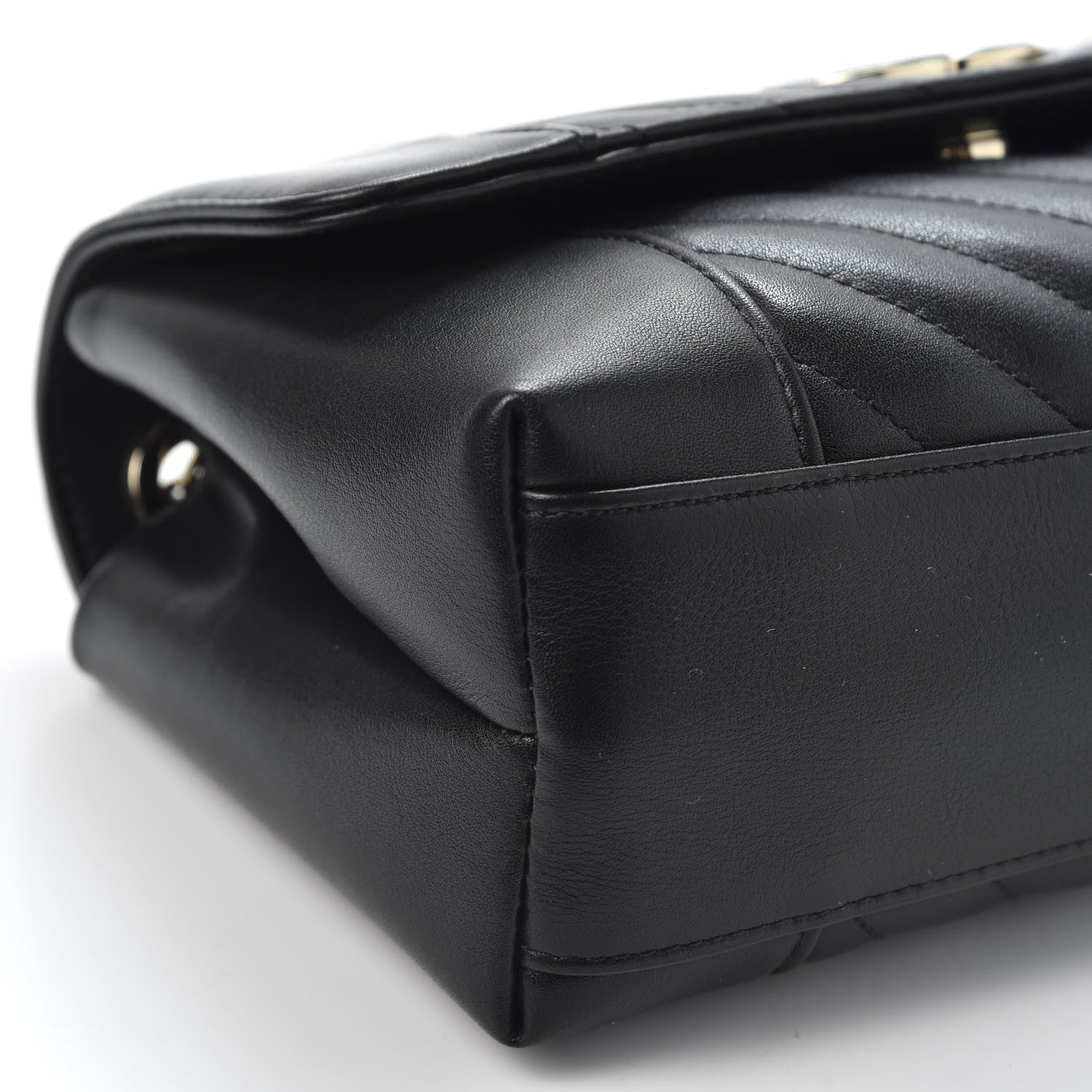 Chanel Calfskin Chevron Quilted Small Flap Black 5 of 9