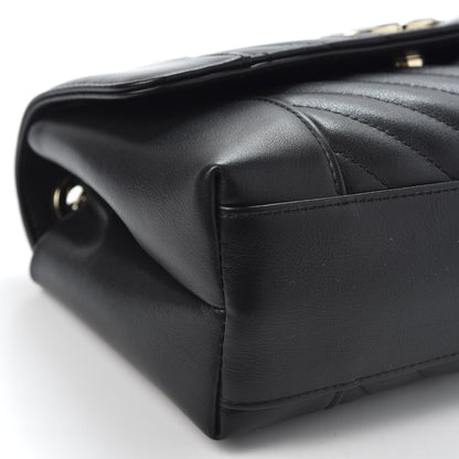 Chanel Calfskin Chevron Quilted Small Flap Black 5 of 9
