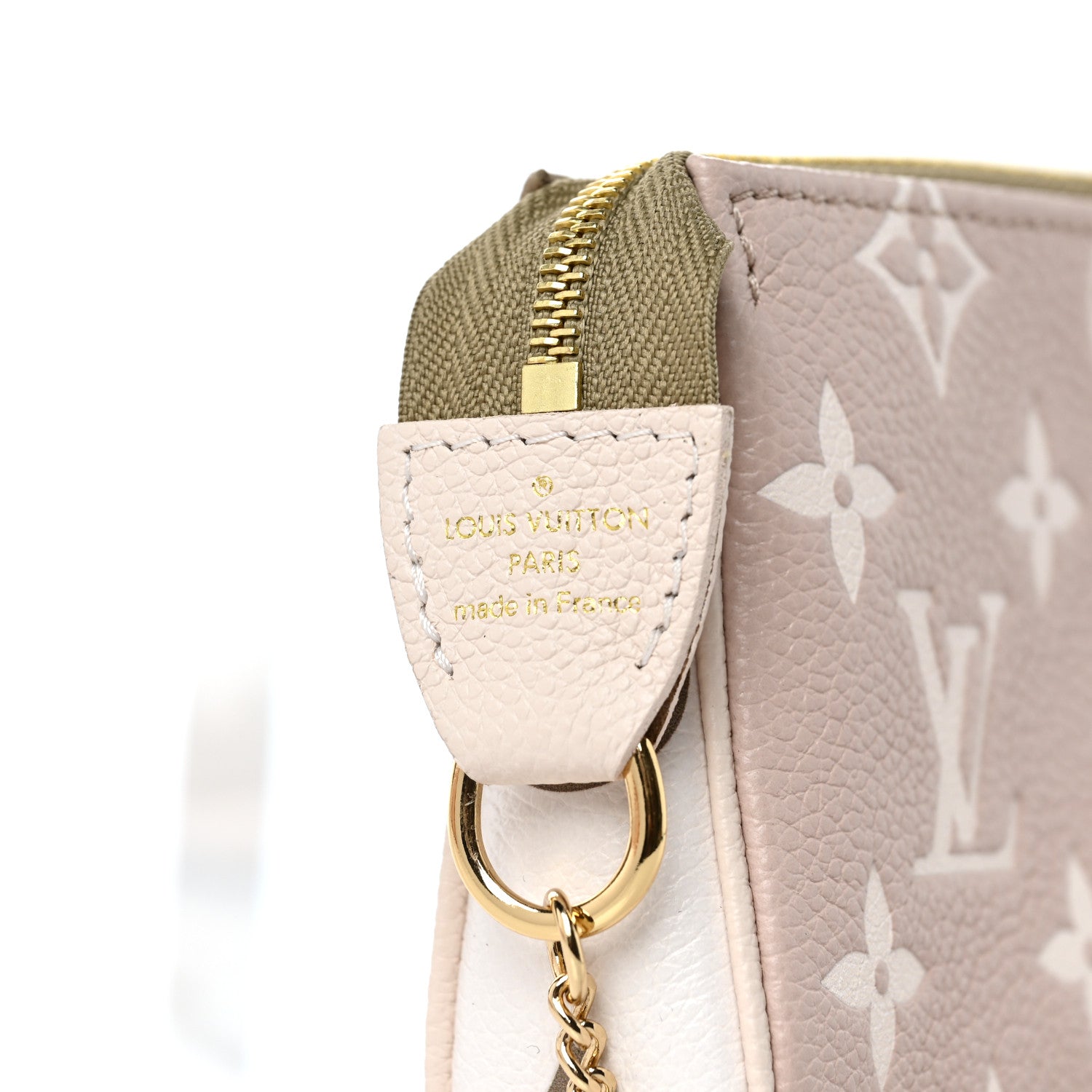 Louis Vuitton Empreinte Spring in the City Mini Pochette Accessories Kaki Beige Cream 5 of 8
