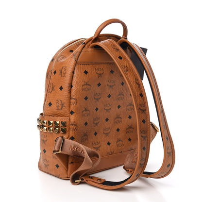 MCM Visetos Small Side Stud Stark Backpack Cognac 2 of 10