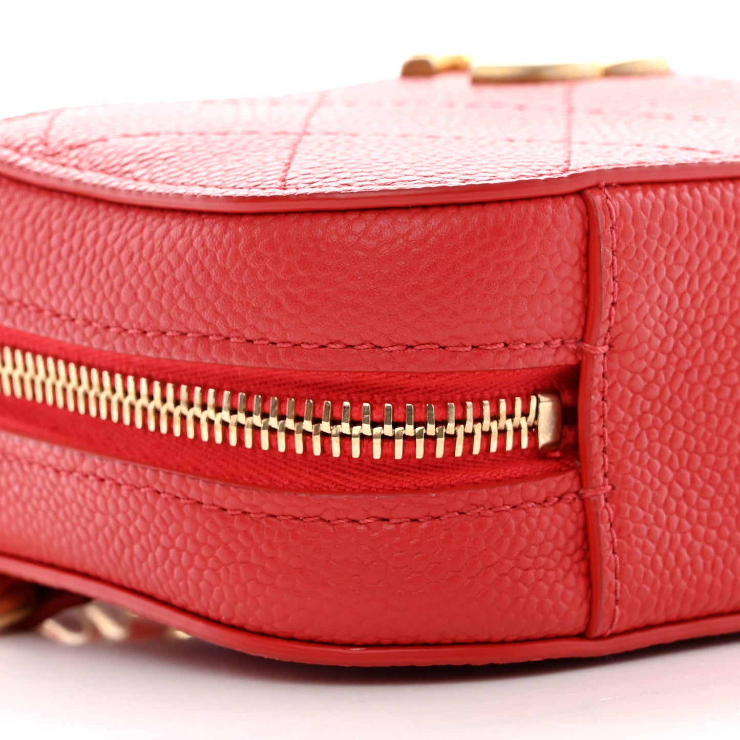 Caviar Quilted Waist Bag Red