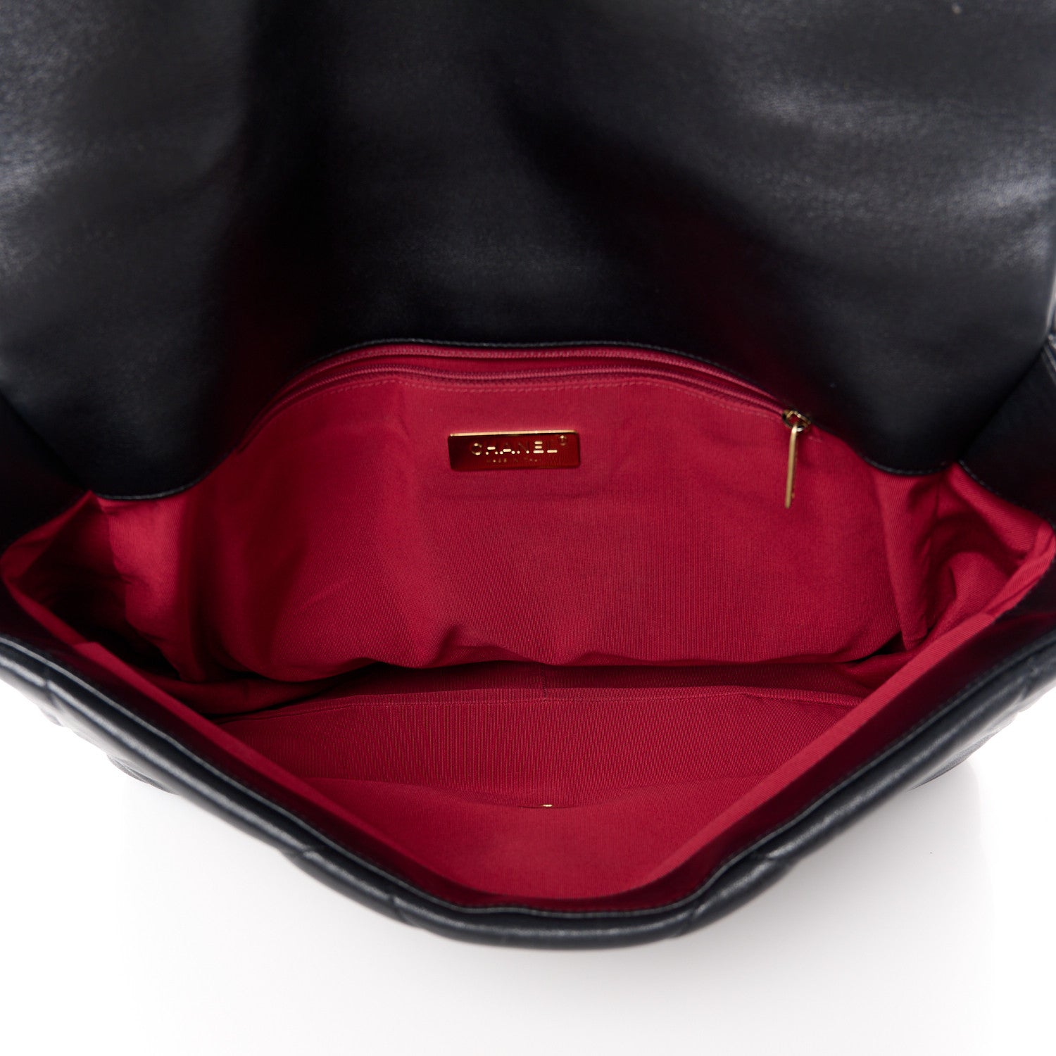 Chanel Lambskin Quilted Maxi Chanel 19 Flap Black 5 of 10
