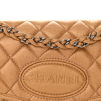 Chanel Aged Calfskin Vintage Ligne Flap Gold 8 of 10