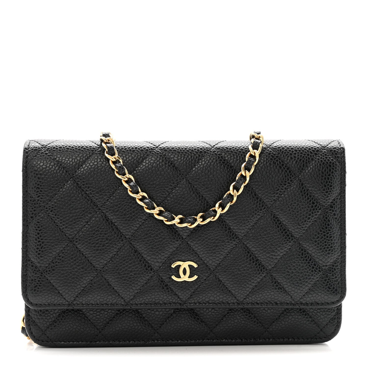 Chanel Caviar Quilted Wallet On Chain WOC Black 1 of 14