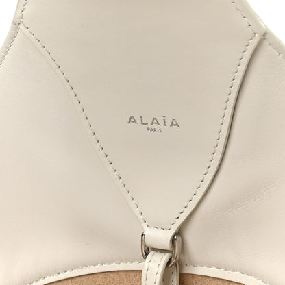 Alaia Lux Calfskin Medium Babel Bag Ivory 7 of 11