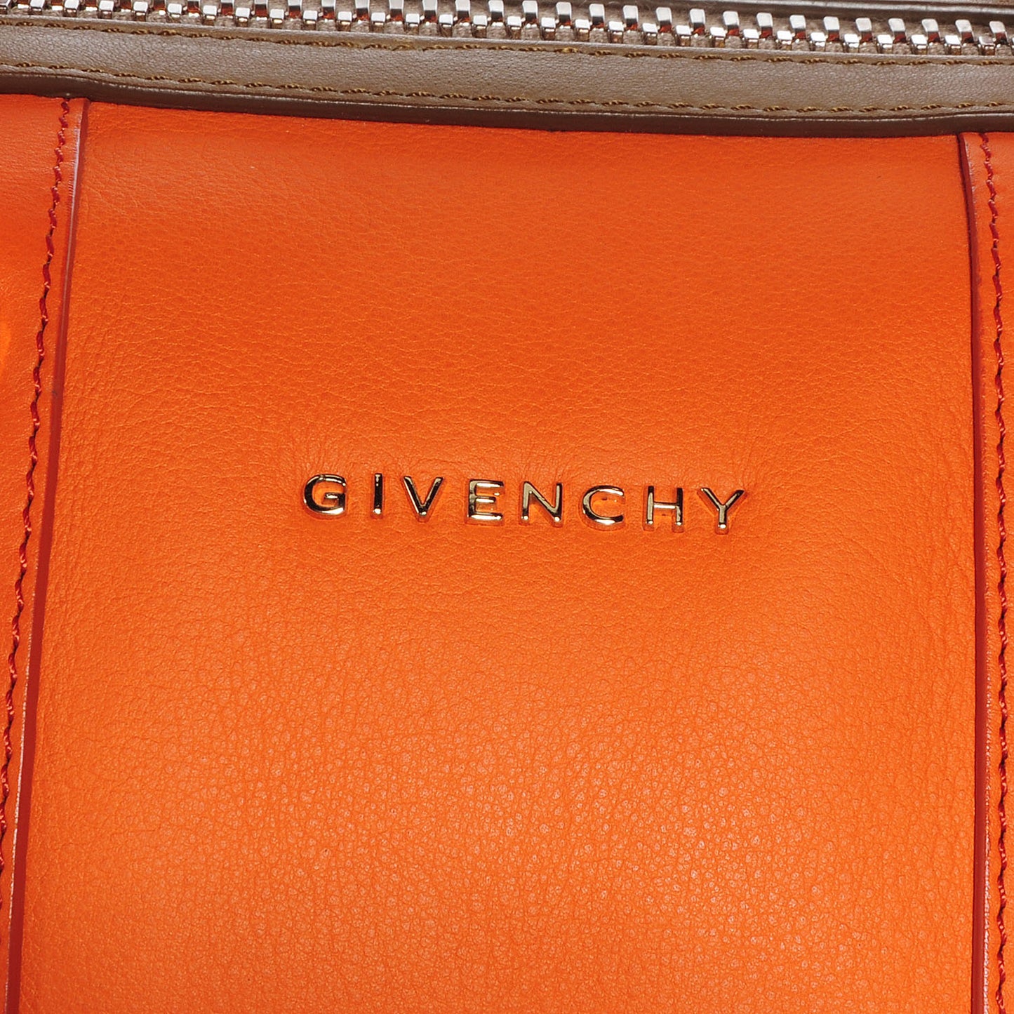 Matte Calfskin Medium Bi-Color Lucrezia Beige Orange