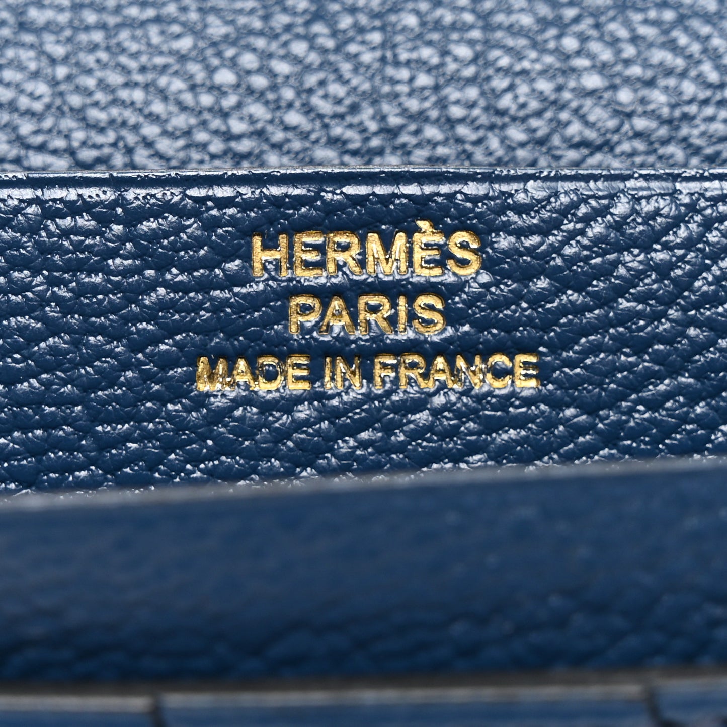 Ostrich Bearn Wallet Bleu Indigo