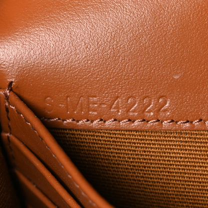 Celine Triomphe Canvas Lambskin Wallet On Strap Tan 7 of 10