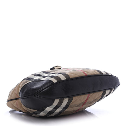 Burberry House Check Quilted Brook Hobo 4 of 15