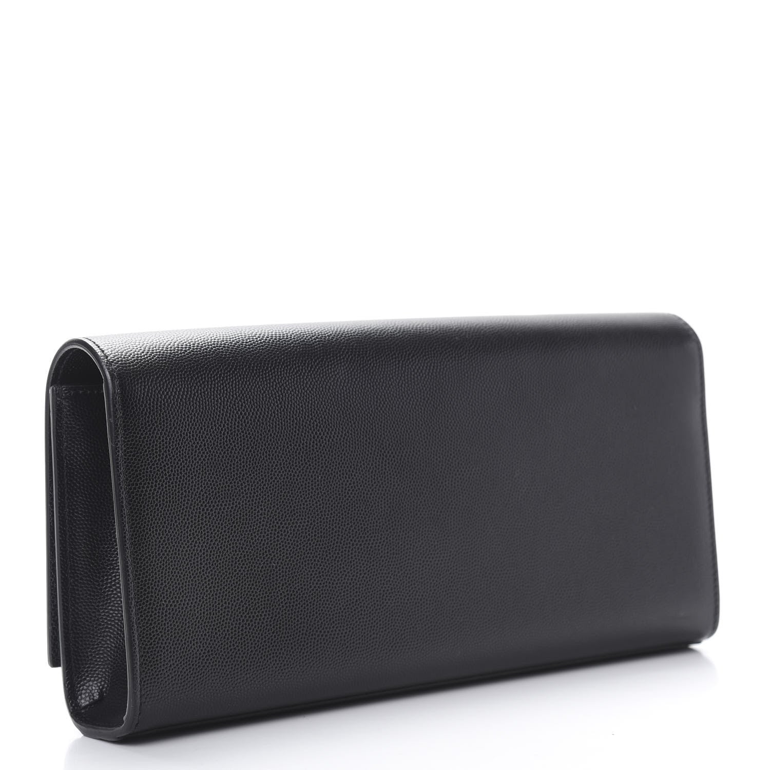 Saint Laurent Grain De Poudre Monogram Cassandre Clutch Black 3 of 8