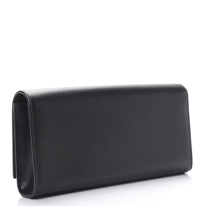 Saint Laurent Grain De Poudre Monogram Cassandre Clutch Black 3 of 8
