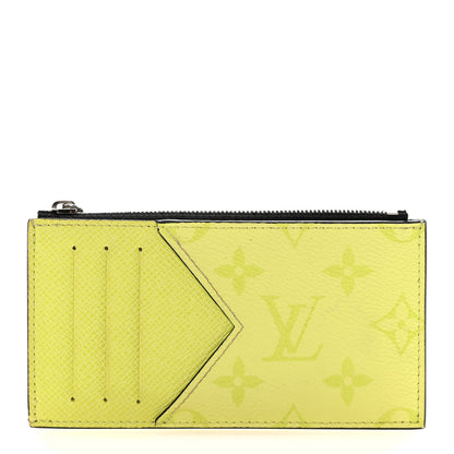 Louis Vuitton Taigarama Coin Card Holder Yellow 1 of 6