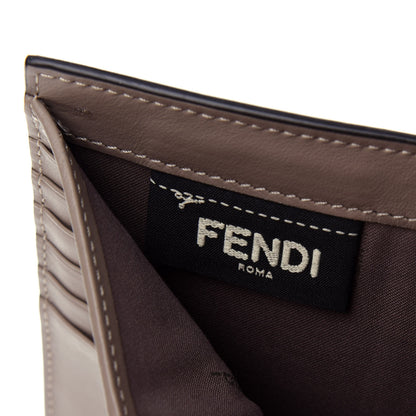 Fendi Vitello Liberty Vitello Century Bi-Color Medium By The Way Bi-Fold Wallet English Rose Tortora 7 of 8