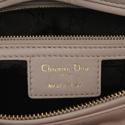 Christian Dior Lambskin Cannage Large Lady Dior Rose Poudre 8 of 13