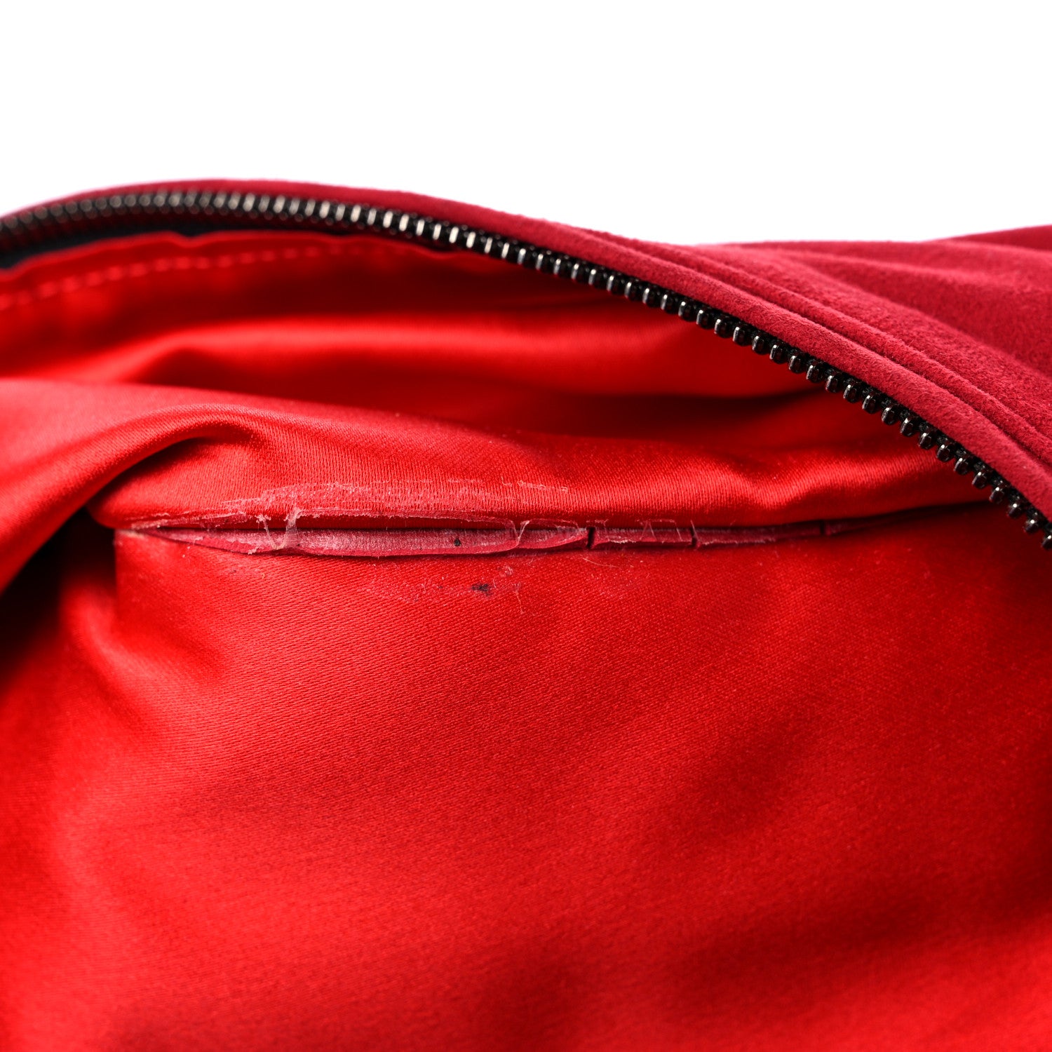 Christian Louboutin Suede Chain Shoulder Bag Red 13 of 14