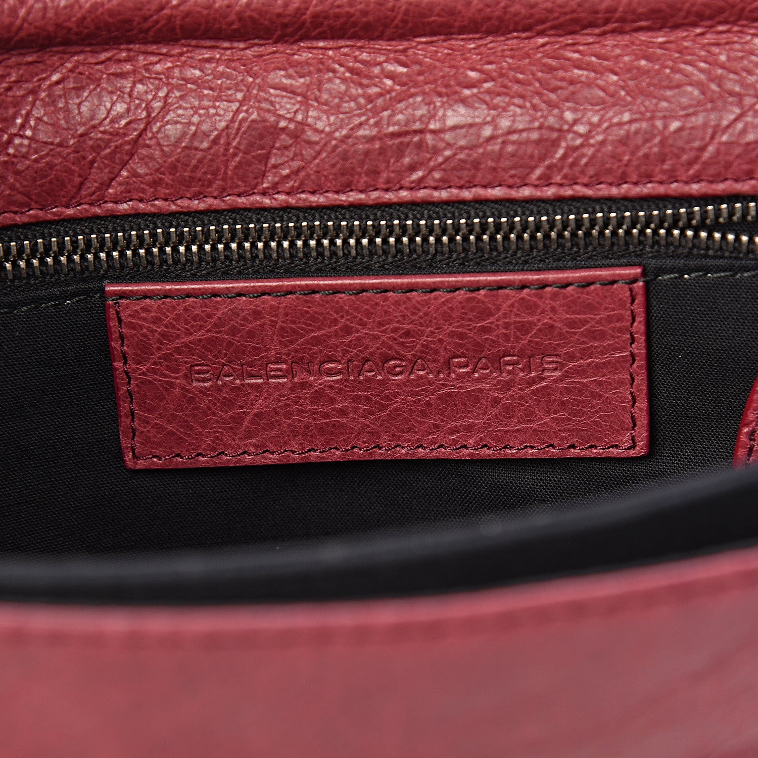 Balenciaga Agneau Giant 12 Silver Hardware Envelope Clutch Cassis 6 of 7
