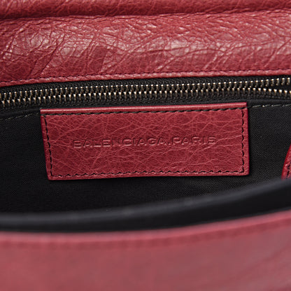 Balenciaga Agneau Giant 12 Silver Hardware Envelope Clutch Cassis 6 of 7