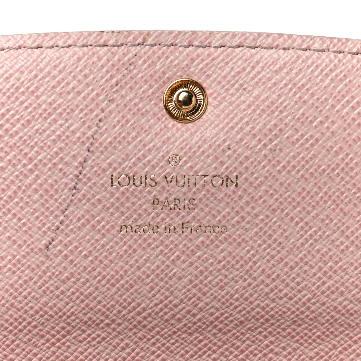 Louis Vuitton Damier Azur Emilie Wallet Rose Ballerine 6 of 16