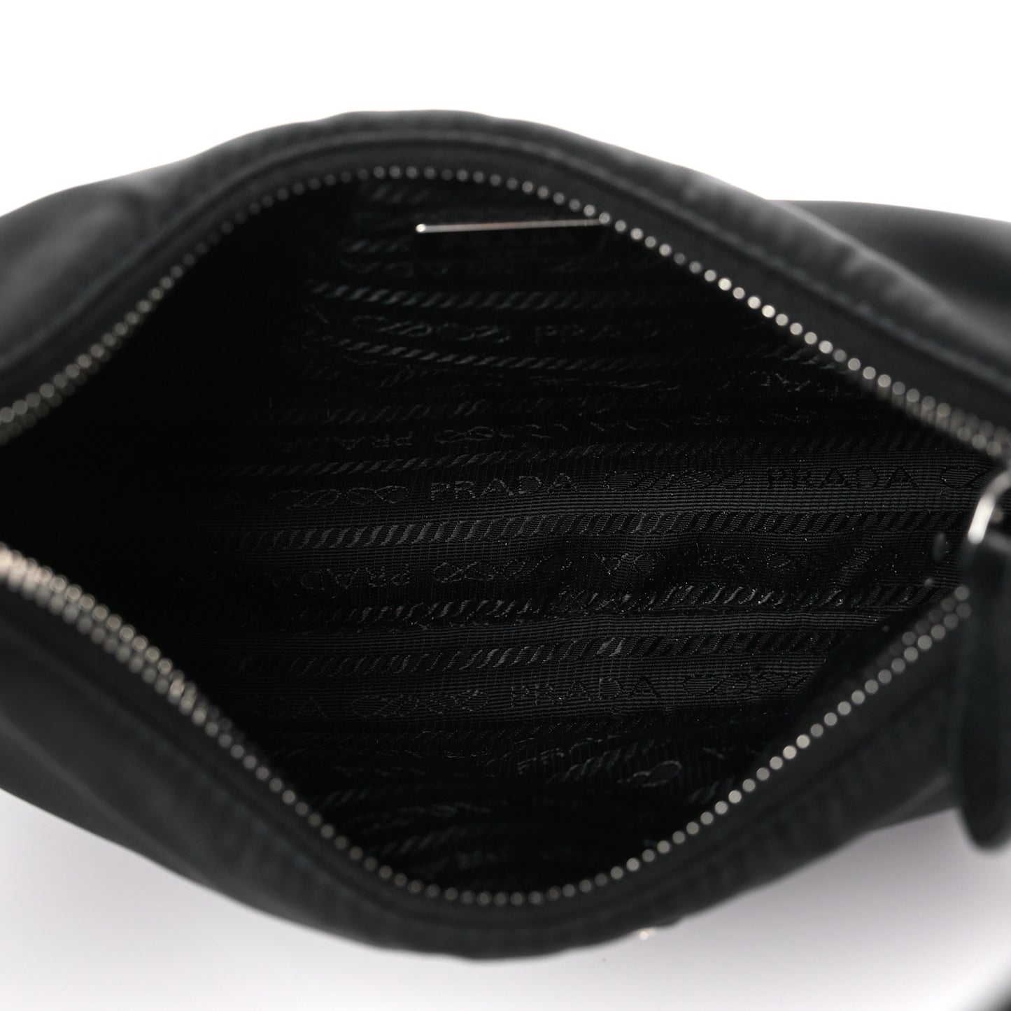 Tessuto Nylon Saffiano Mini Re-Edition 2005 Bag Black