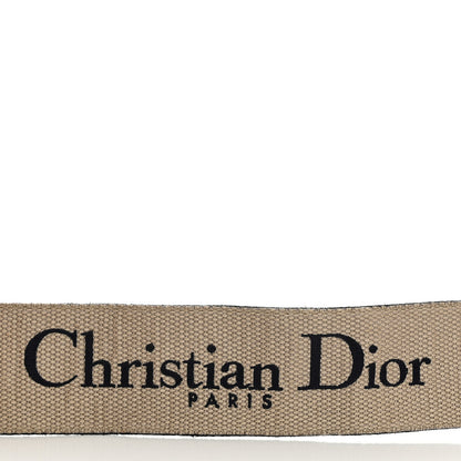 Christian Dior Canvas Embroidered Shoulder Strap Blue 4 of 4