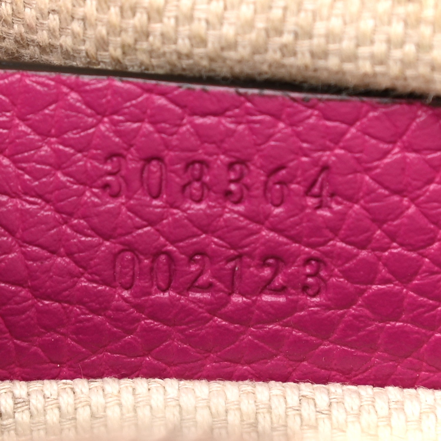 Gucci Cellarius Calfskin Small Soho Disco Bag Bright Bouganville 7 of 15