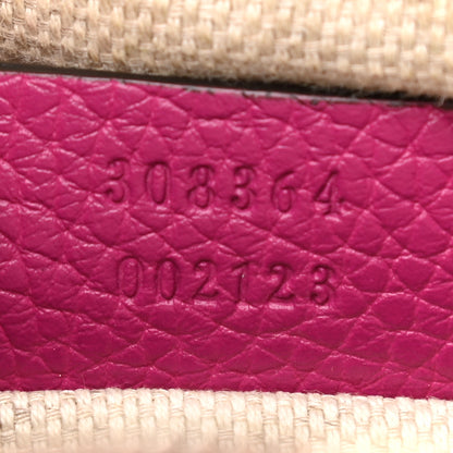 Gucci Cellarius Calfskin Small Soho Disco Bag Bright Bouganville 7 of 15