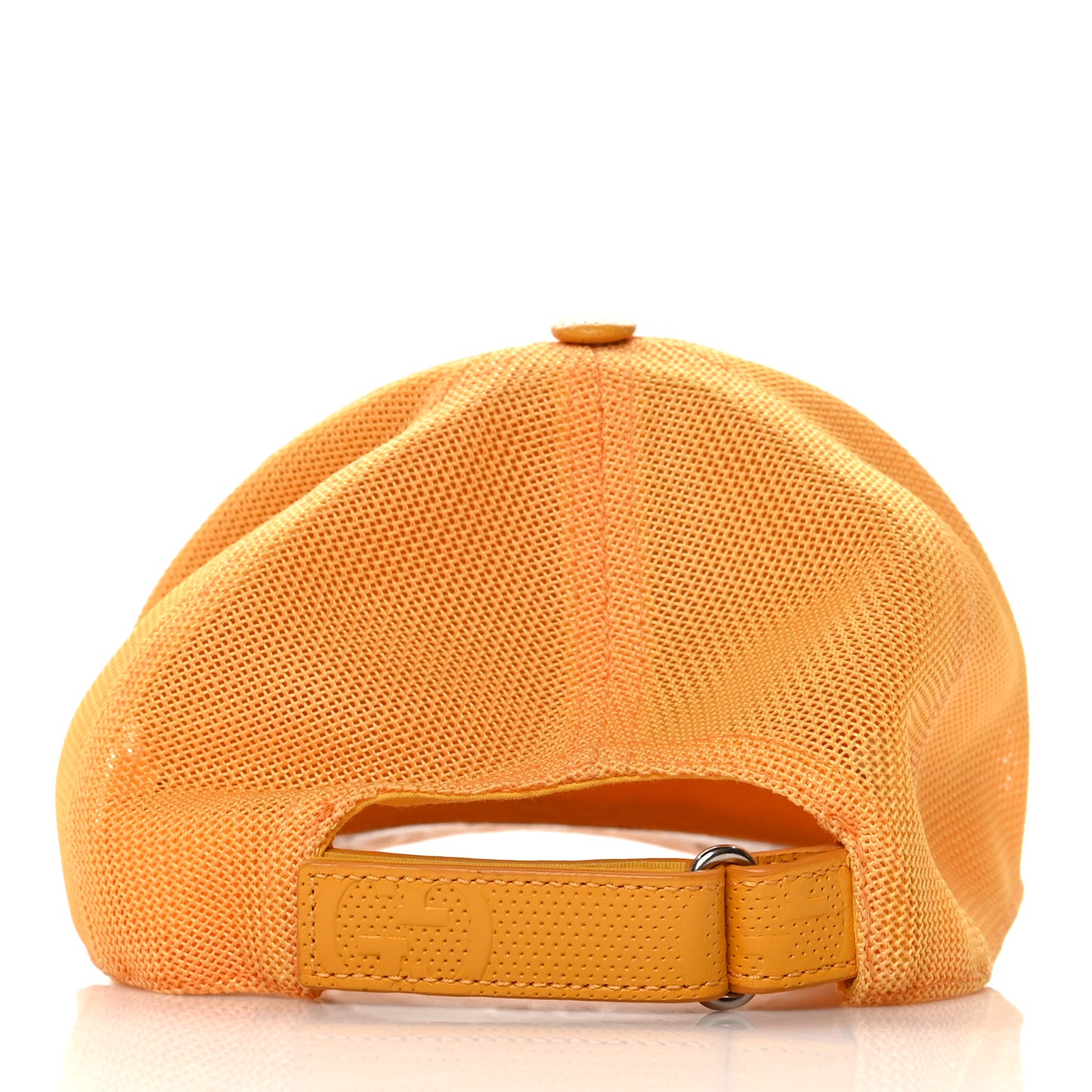 Calfskin Mesh GG Tennis Embossed Gary Baseball Hat 58 Tangerine