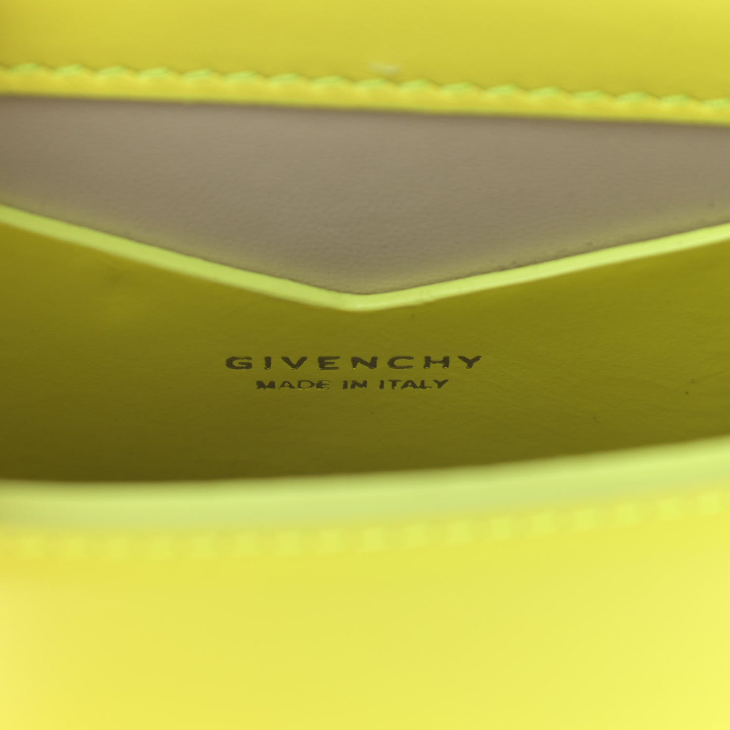 Box Calfskin Mini 4G Vertical Bag Fluo Yellow
