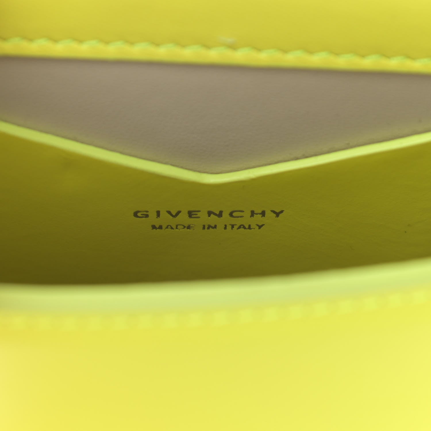 Givenchy Box Calfskin Mini 4G Vertical Bag Fluo Yellow 6 of 12