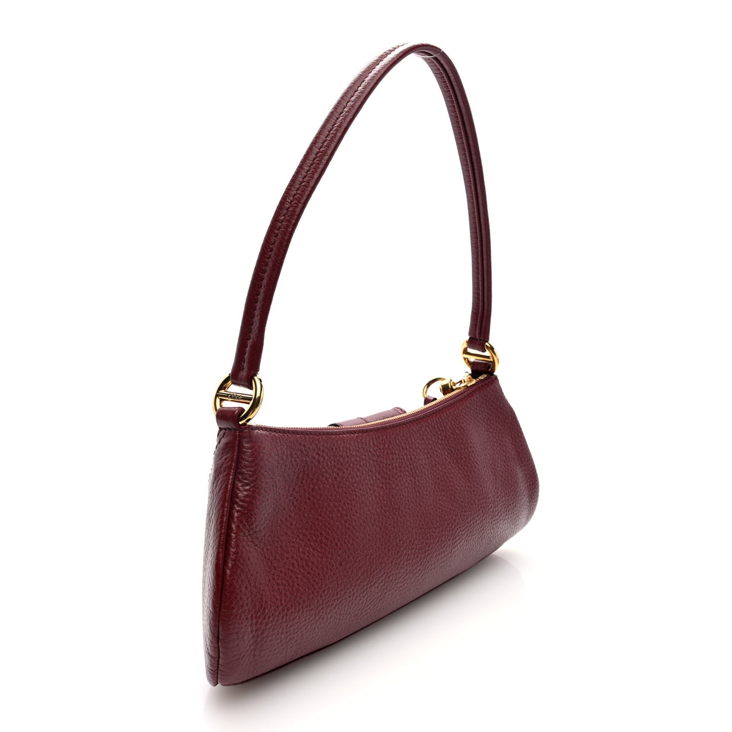 Grained Calfskin The 99 Shoulder Bag Brunet Brunet Red