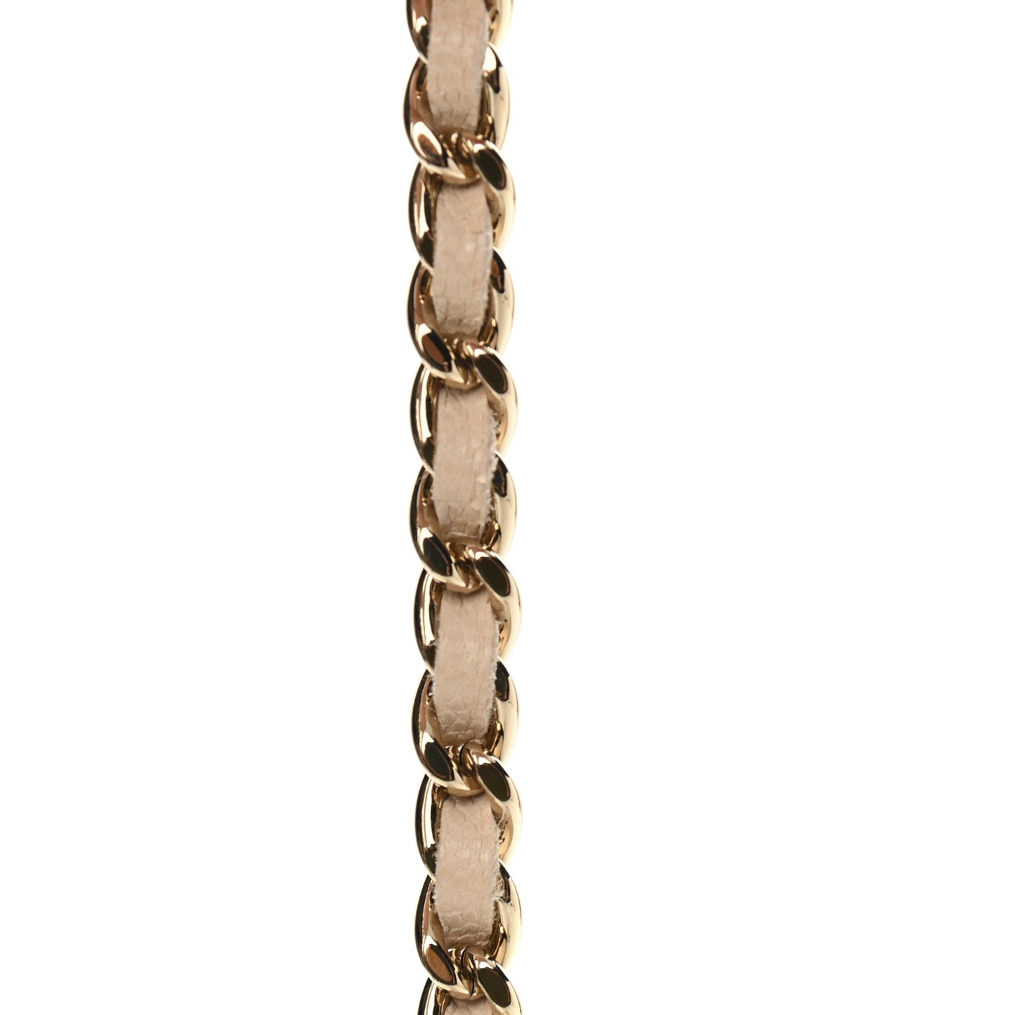 Caviar Quilted Coco Candy Wallet On Chain WOC Beige