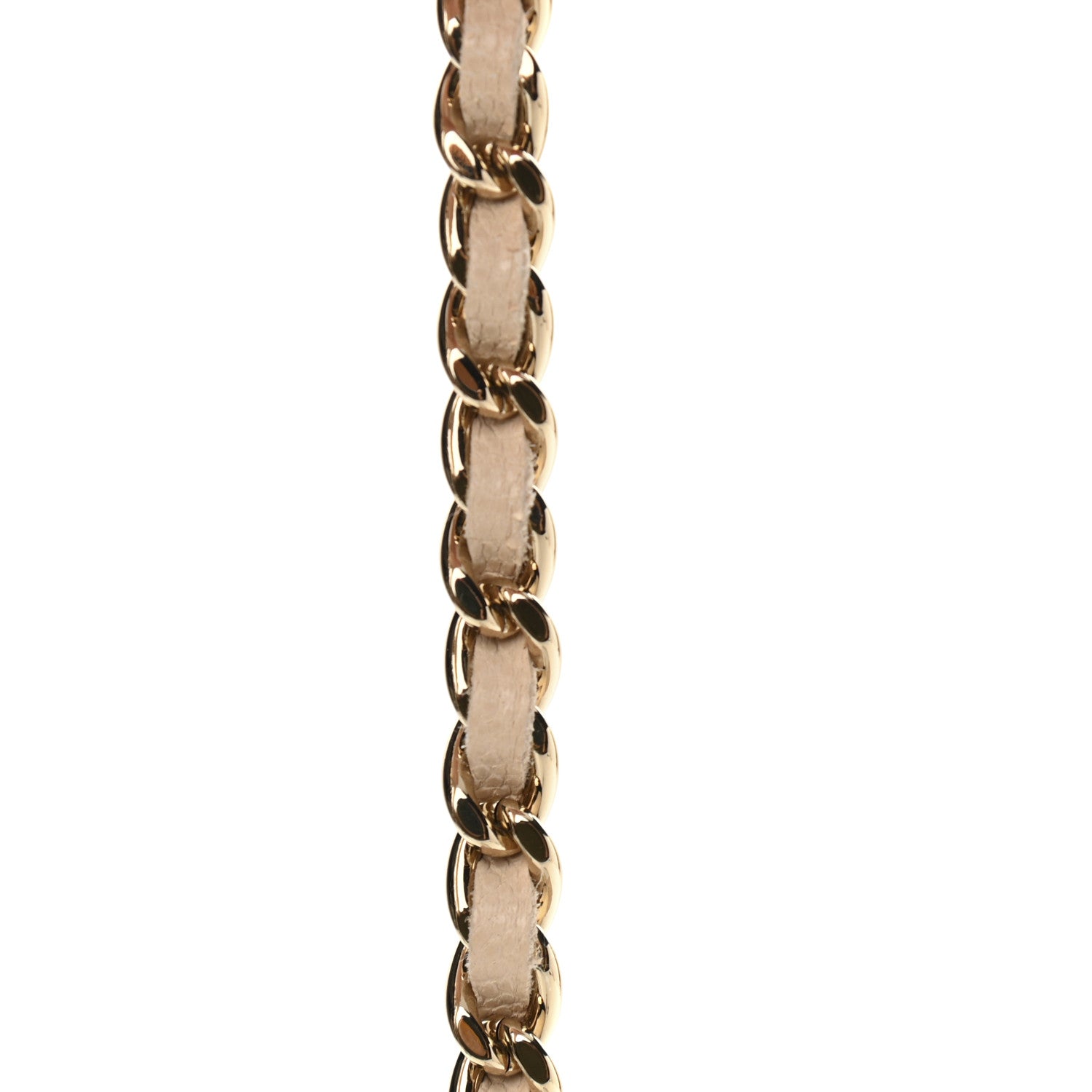 Chanel Caviar Quilted Coco Candy Wallet On Chain WOC Beige 14 of 15