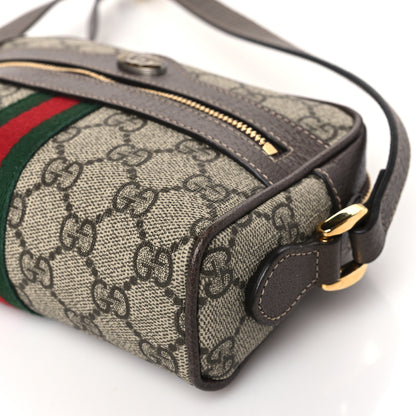 Gucci GG Supreme Monogram Web Mini Ophidia Shoulder Bag Brown 9 of 9