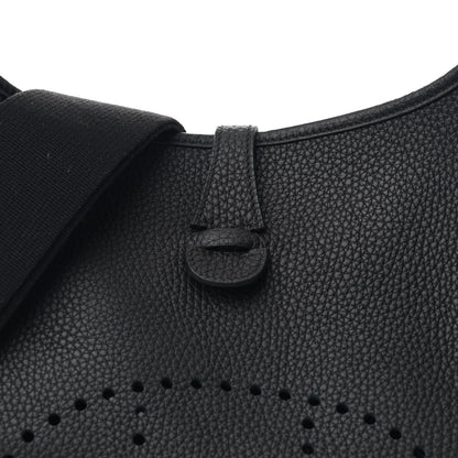 Hermes Taurillon Clemence Evelyne III PM Black 8 of 10