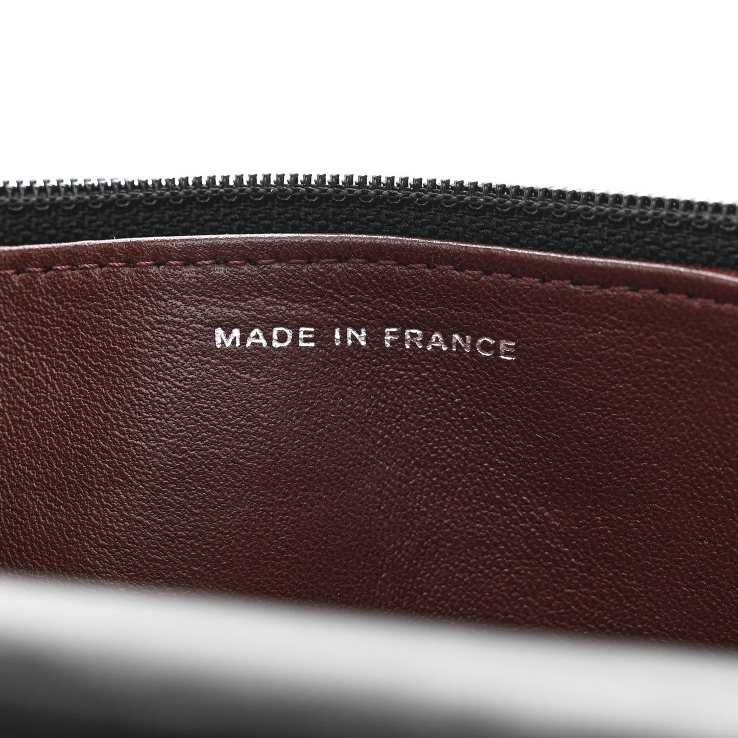 Lambskin Quilted Wallet On Chain WOC Black