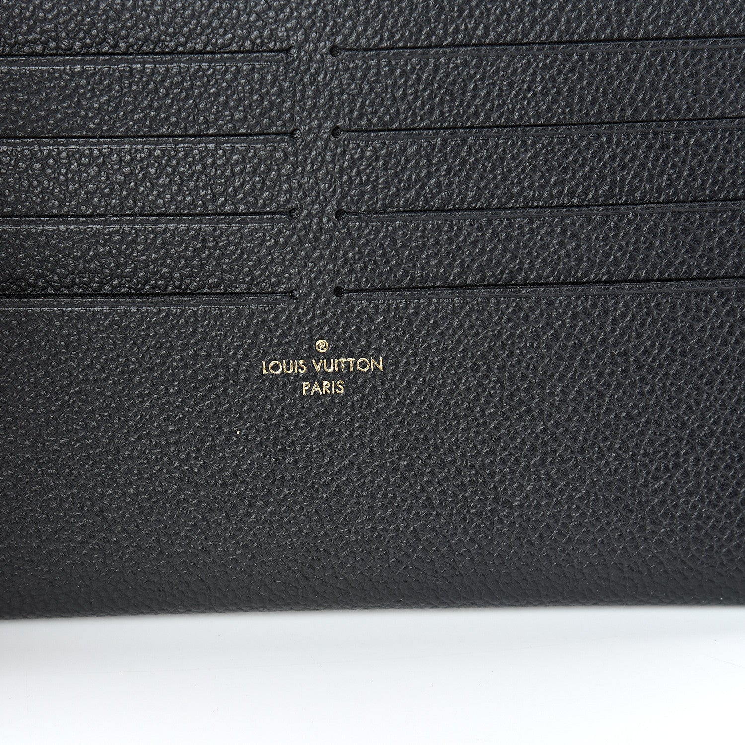 Louis Vuitton Calfskin Felicie Chain Wallet Card Holder Insert Black 5 of 5