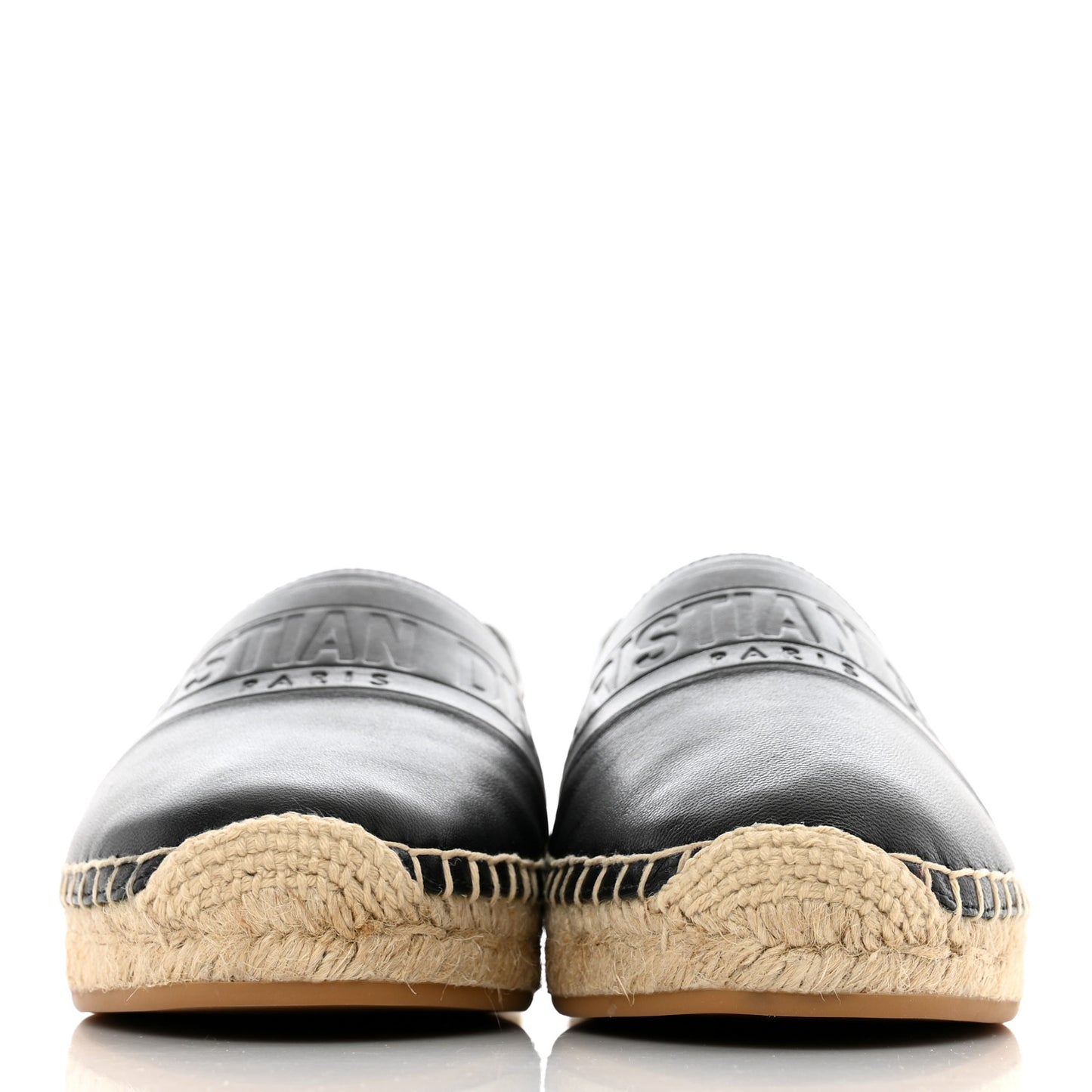 Lambskin Granville Espadrilles 36 Black