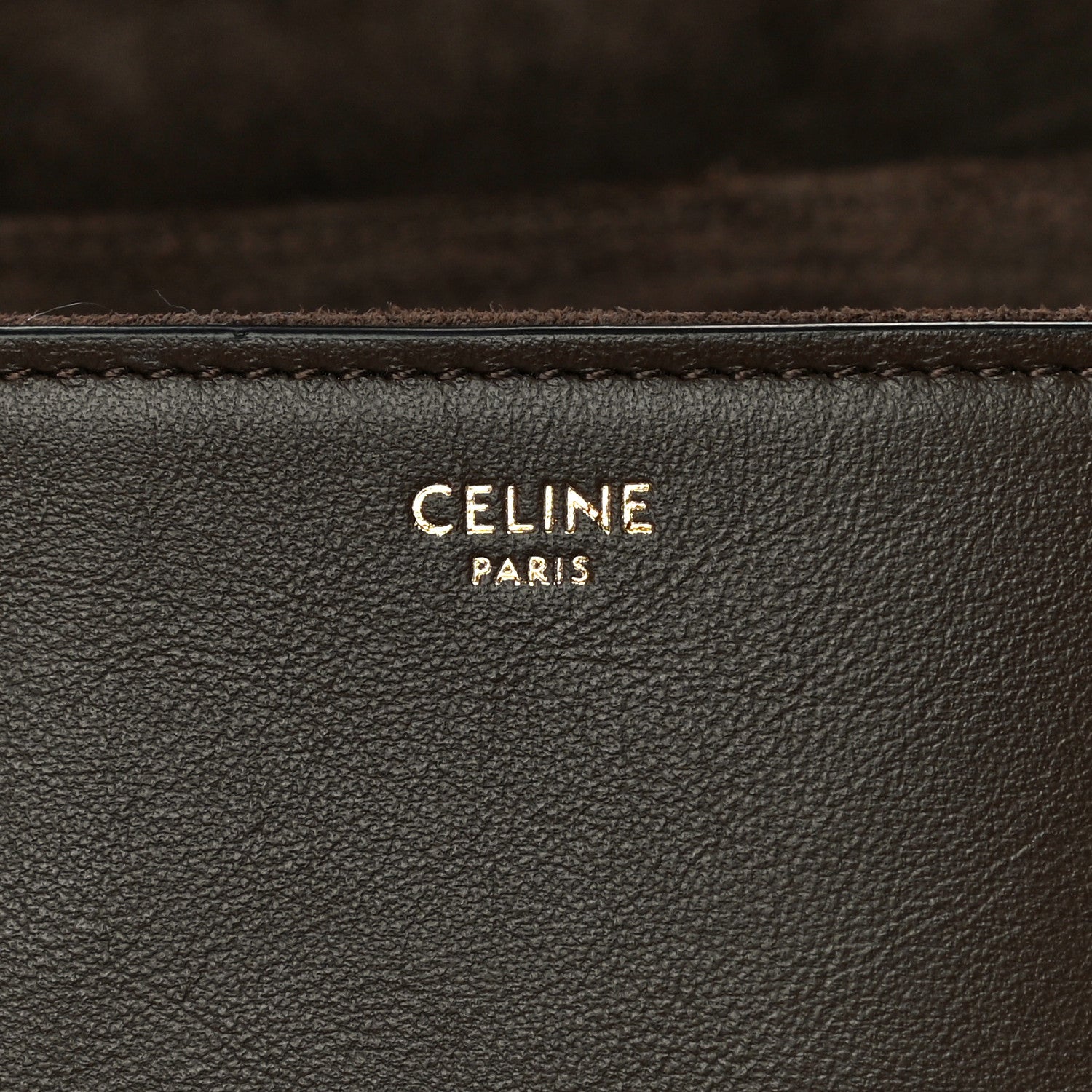 Celine Smooth Calfskin Medium Soft 16 Bag Dark Oak 5 of 11
