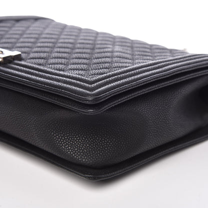 Chanel Caviar Quilted Large Boy Flap Black 9 of 10